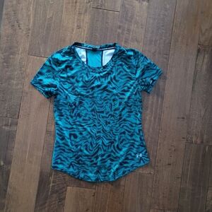 Under Armour Teal and Black Women's Short Sleeve Top